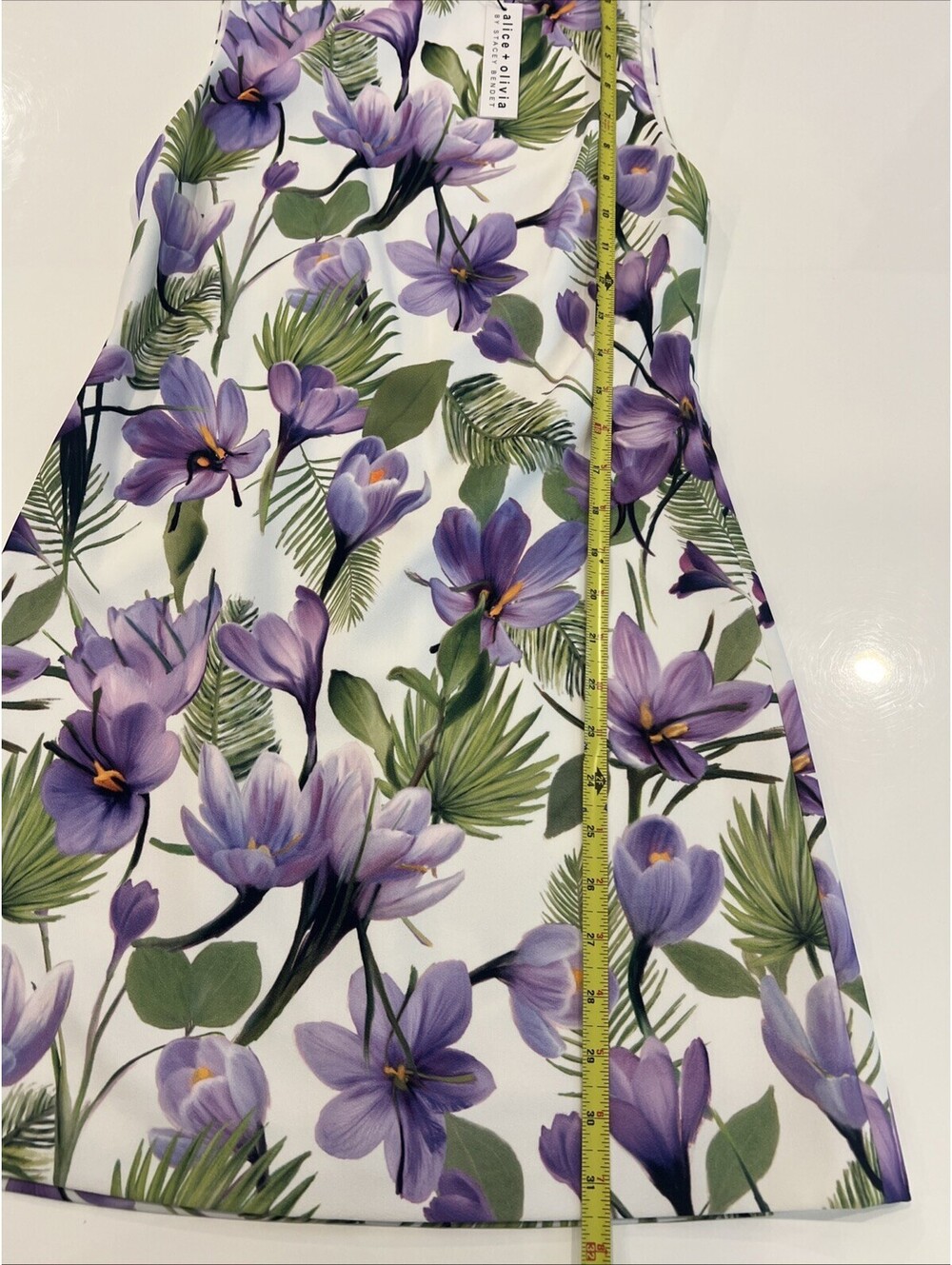$440 Alice + Olivia Clyde Floral Sleeveless A-line Dress Size 2 - Picture 5 of 11